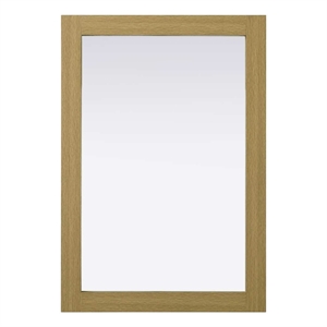 Elegant Kitchen and Bath Noah Rectangle Wood Mirror 22 X 32 in Honey Brown