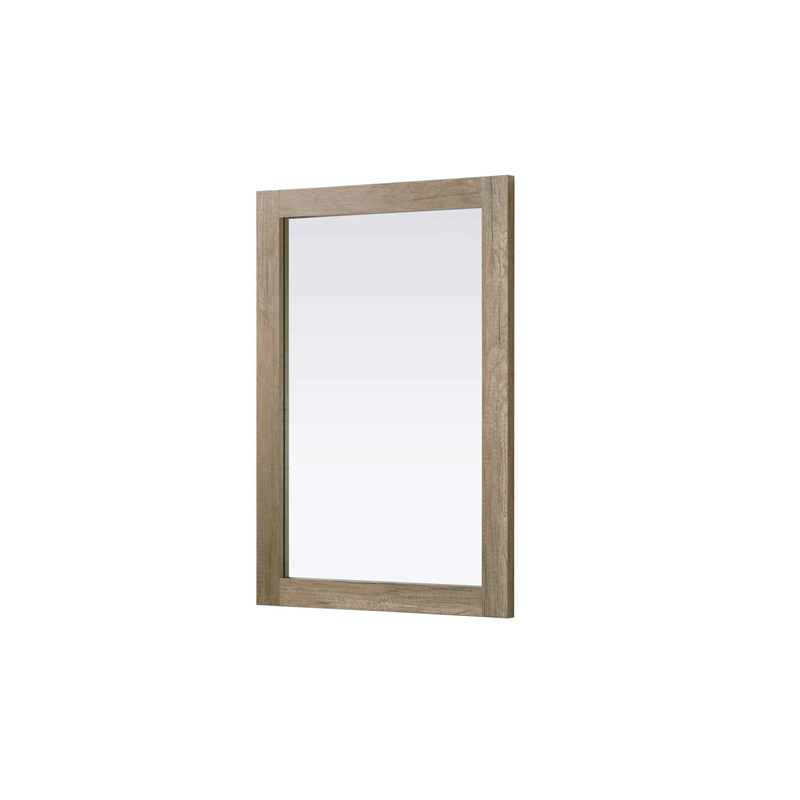 Elegant Kitchen and Bath Noah Rectangle Wood Mirror 22 X 32 in Natural Oak