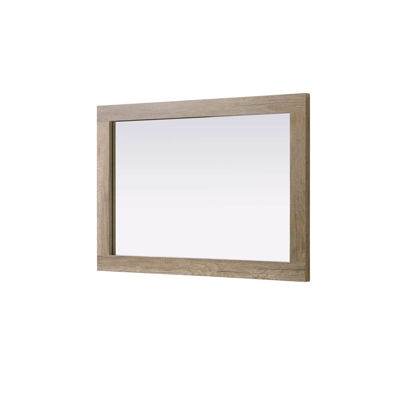 Elegant Kitchen and Bath Noah Rectangle Wood Mirror 22 X 32 in Natural Oak