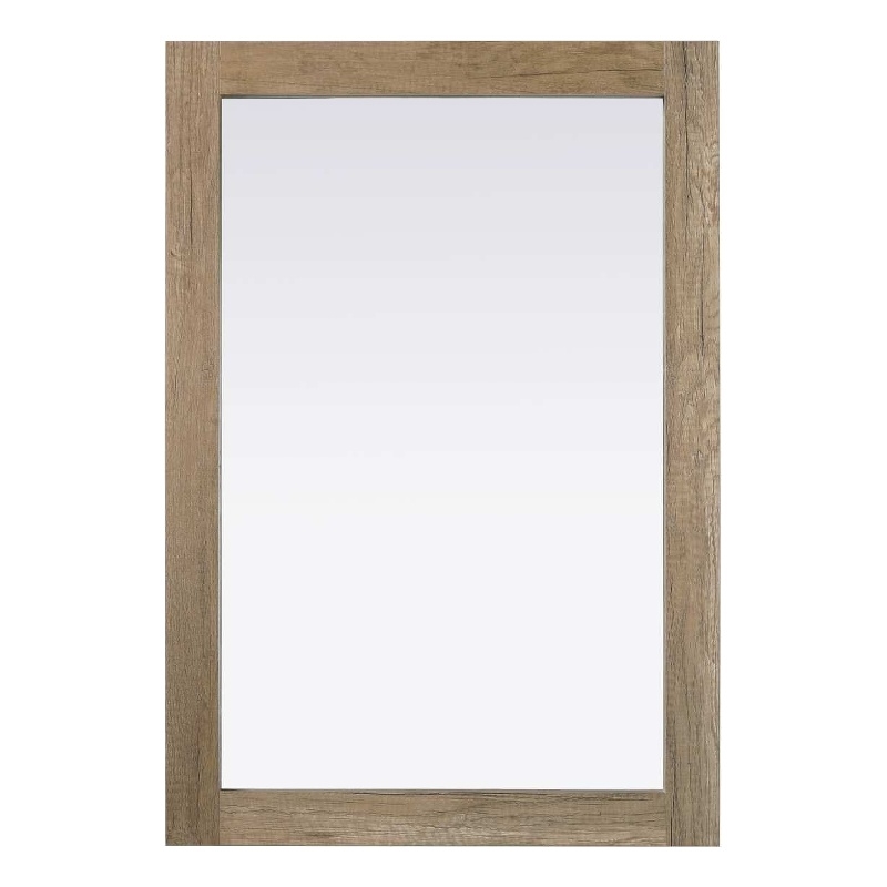 Elegant Kitchen and Bath Noah Rectangle Wood Mirror 22 X 32 in Natural Oak