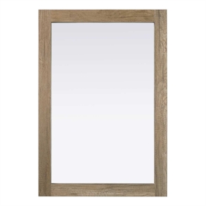 Elegant Kitchen and Bath Noah Rectangle Wood Mirror 22 X 32 in Natural Oak