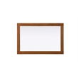 Elegant Kitchen and Bath Noah Rectangle Wood Mirror 24 X 36 in Brandy Walnut
