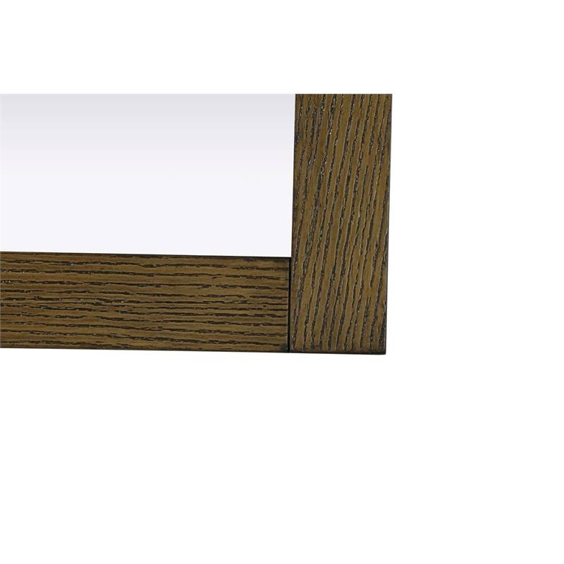 Elegant Kitchen and Bath Noah Rectangle Wood Mirror 27 X 36 in Hazel Oak