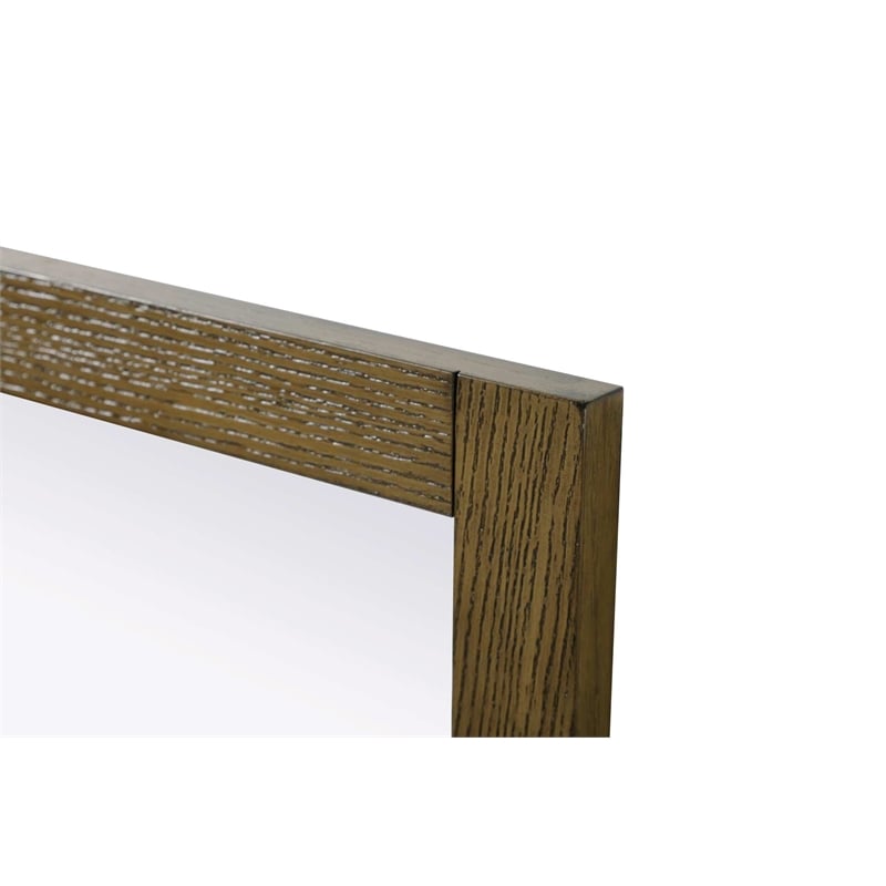 Elegant Kitchen and Bath Noah Rectangle Wood Mirror 27 X 36 in Hazel Oak