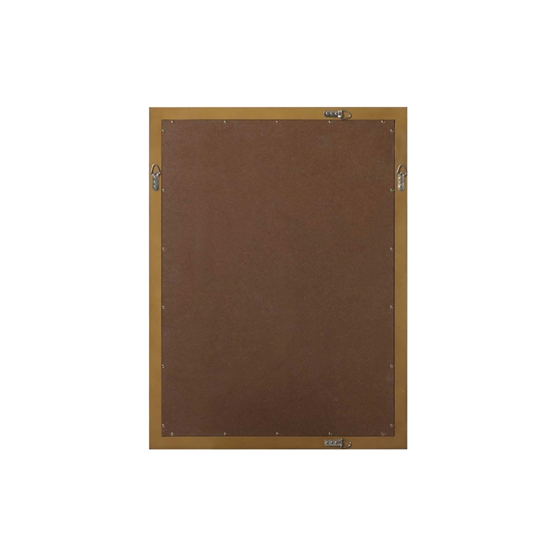 Elegant Kitchen and Bath Noah Rectangle Wood Mirror 27 X 36 in Hazel Oak