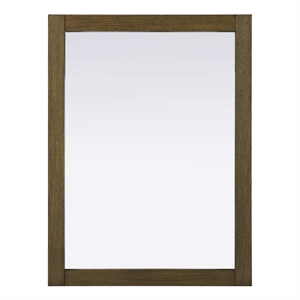 Elegant Kitchen and Bath Noah Rectangle Wood Mirror 27 X 36 in Hazel Oak