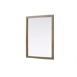 Elegant Kitchen and Bath Noah Rectangle Wood Mirror 48 X 36 in Natural Oak