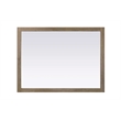Elegant Kitchen and Bath Noah Rectangle Wood Mirror 48 X 36 in Natural Oak