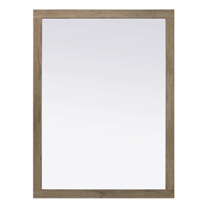Elegant Kitchen and Bath Noah Rectangle Wood Mirror 48 X 36 in Natural Oak