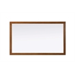 Elegant Kitchen and Bath Noah Rectangle Wood Mirror 60 X 36 in Brandy Walnut
