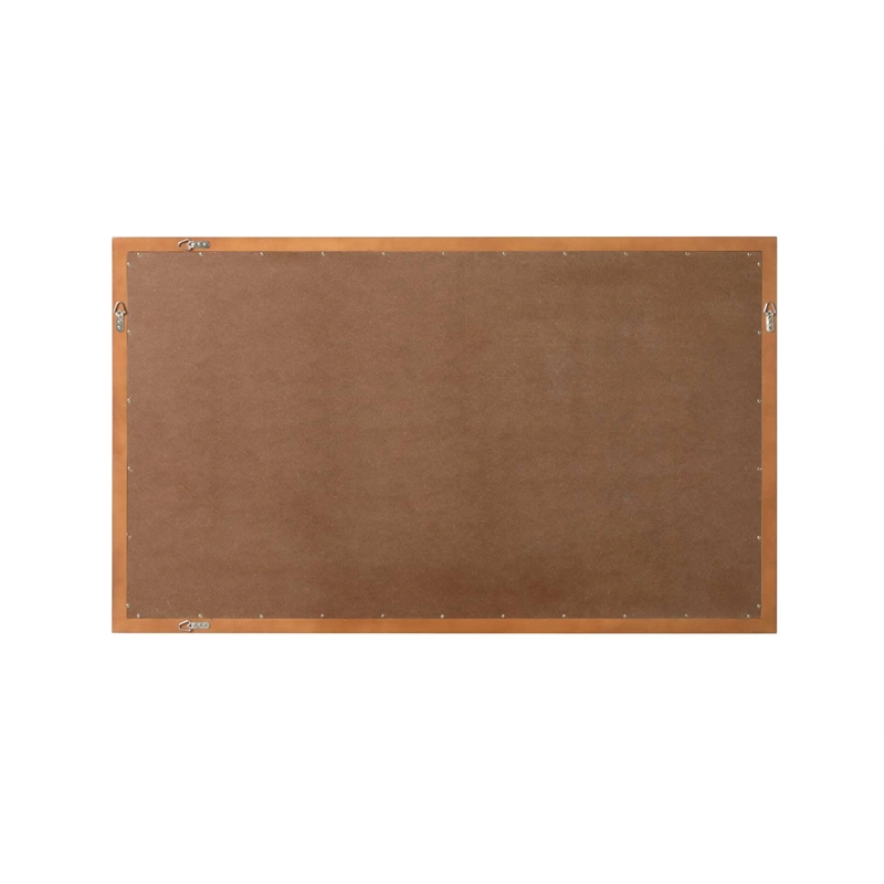 Elegant Kitchen and Bath Noah Rectangle Wood Mirror 60 X 36 in Brandy Walnut