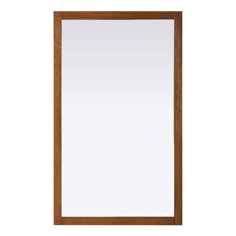 Elegant Kitchen and Bath Noah Rectangle Wood Mirror 60 X 36 in Brandy Walnut