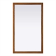 Elegant Kitchen and Bath Noah Rectangle Wood Mirror 60 X 36 in Brandy Walnut