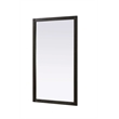 Elegant Kitchen and Bath Noah Rectangle Wood Mirror 60 X 36 in Chocolate Oak