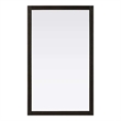 Elegant Kitchen and Bath Noah Rectangle Wood Mirror 60 X 36 in Chocolate Oak