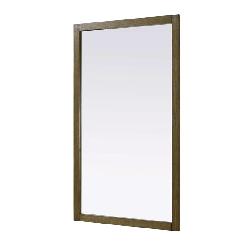 Elegant Kitchen and Bath Noah Rectangle Wood Mirror 60 X 36 in Hazel Oak
