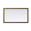 Elegant Kitchen and Bath Noah Rectangle Wood Mirror 60 X 36 in Hazel Oak