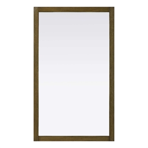 Elegant Kitchen and Bath Noah Rectangle Wood Mirror 60 X 36 in Hazel Oak