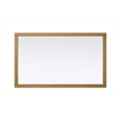Elegant Kitchen and Bath Noah Rectangle Wood Mirror 60 X 36 in Honey Teak