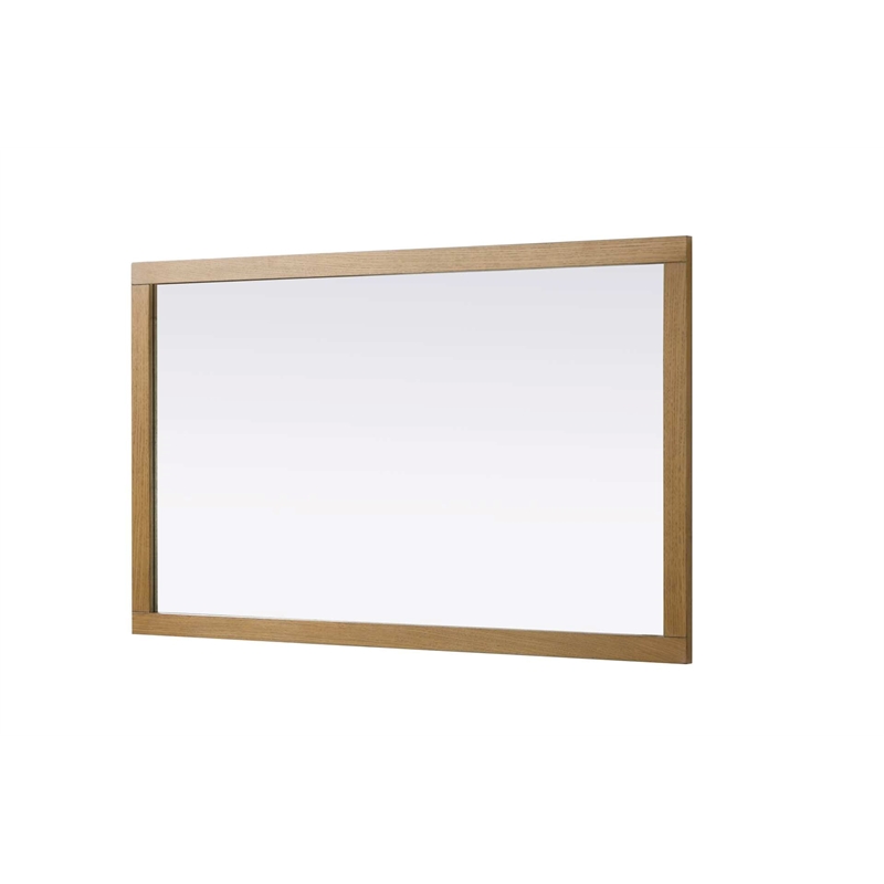 Elegant Kitchen and Bath Noah Rectangle Wood Mirror 60 X 36 in Honey Teak