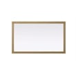 Elegant Kitchen and Bath Noah Rectangle Wood Mirror 60 X 36 in Linen Oak