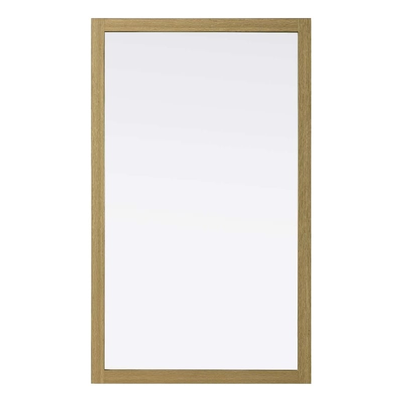 Elegant Kitchen and Bath Noah Rectangle Wood Mirror 60 X 36 in Honey Brown