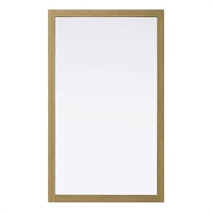 Elegant Kitchen and Bath Noah Rectangle Wood Mirror 60 X 36 in Honey Brown