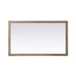 Elegant Kitchen and Bath Noah Rectangle Wood Mirror 60 X 36 in Natural Oak