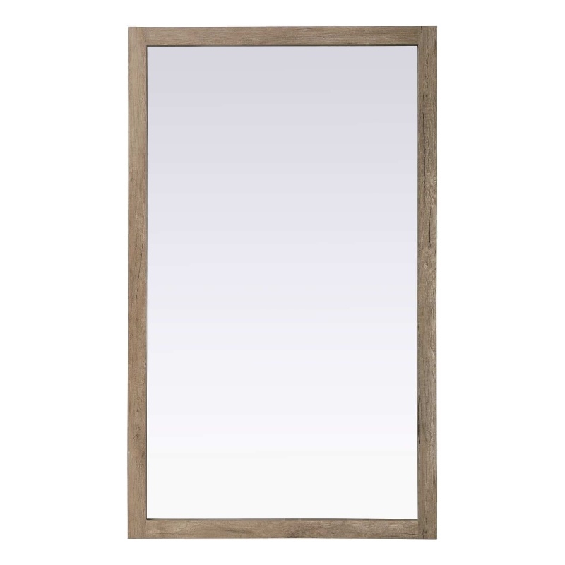Elegant Kitchen and Bath Noah Rectangle Wood Mirror 60 X 36 in Natural Oak