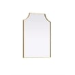 Elegant Kitchen and Bath Notched Metal Mirror 22X30