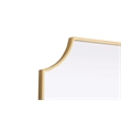 Elegant Kitchen and Bath Notched Metal Mirror 22X30