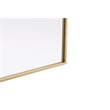 Elegant Kitchen and Bath Notched Metal Mirror 22X30