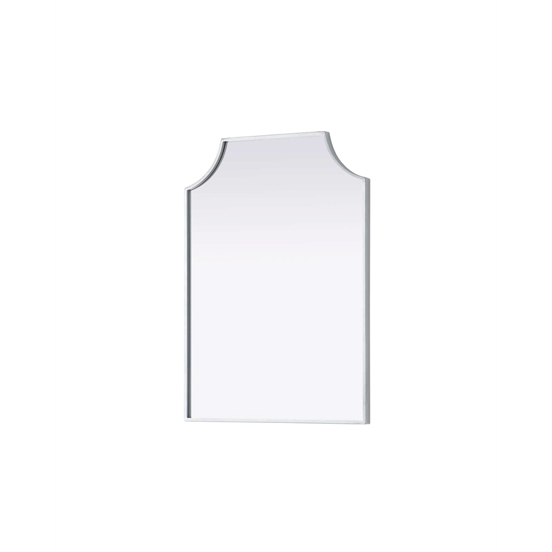 Elegant Kitchen and Bath Notched Metal Mirror 22X30