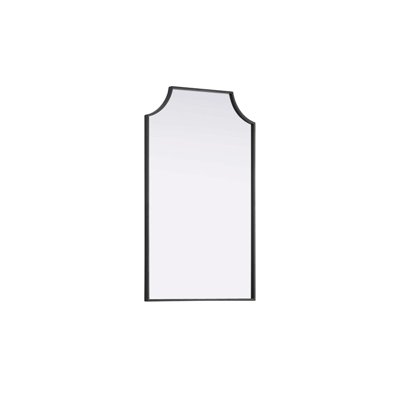 Elegant Kitchen and Bath Notched Metal Mirror 22X36