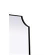Elegant Kitchen and Bath Notched Metal Mirror 22X36
