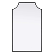 Elegant Kitchen and Bath Notched Metal Mirror 22X36