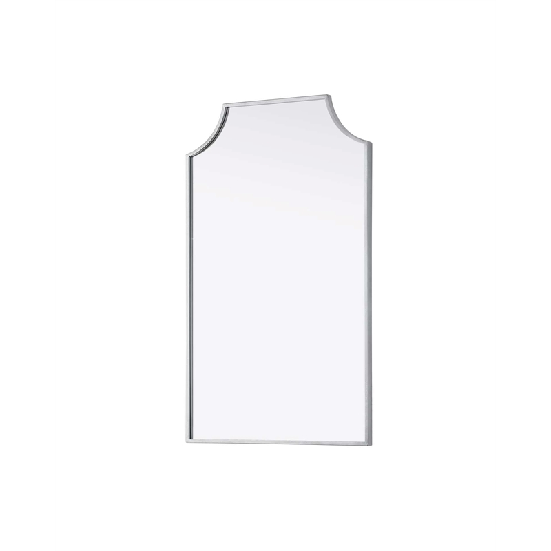 Elegant Kitchen and Bath Notched Metal Mirror 22X36