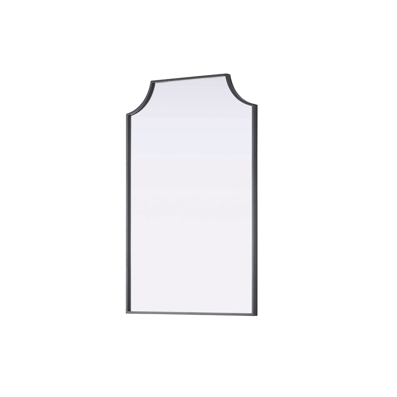 Elegant Kitchen and Bath Notched Metal Mirror 24X36