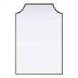 Elegant Kitchen and Bath Notched Metal Mirror 24X36