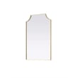 Elegant Kitchen and Bath Notched Metal Mirror 24X36