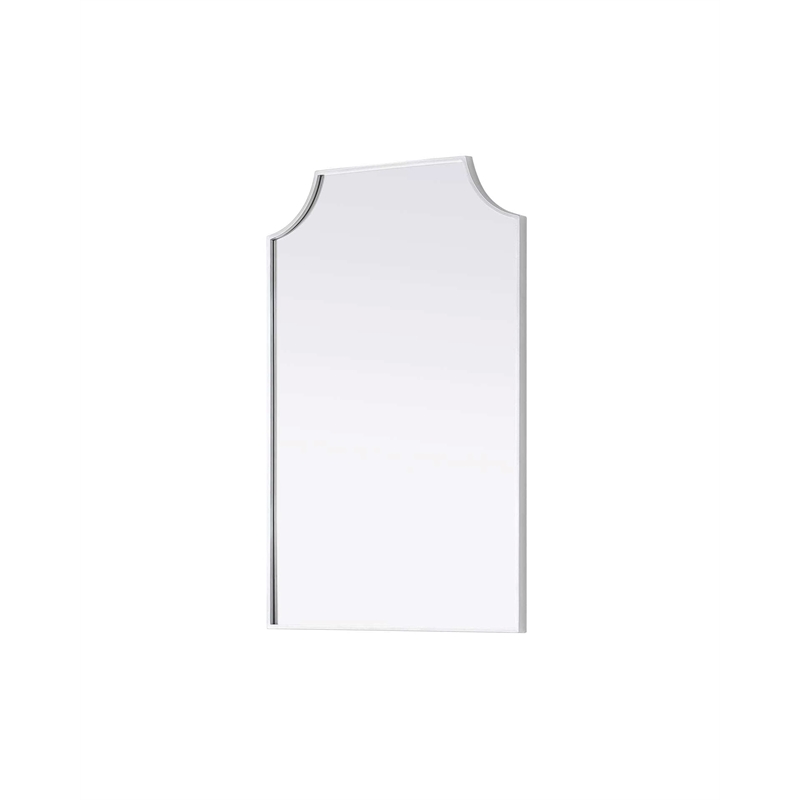 Elegant Kitchen and Bath Notched Metal Mirror 24X36