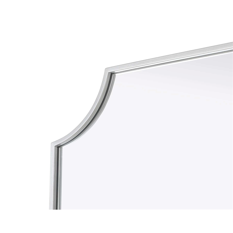 Elegant Kitchen and Bath Notched Metal Mirror 24X36