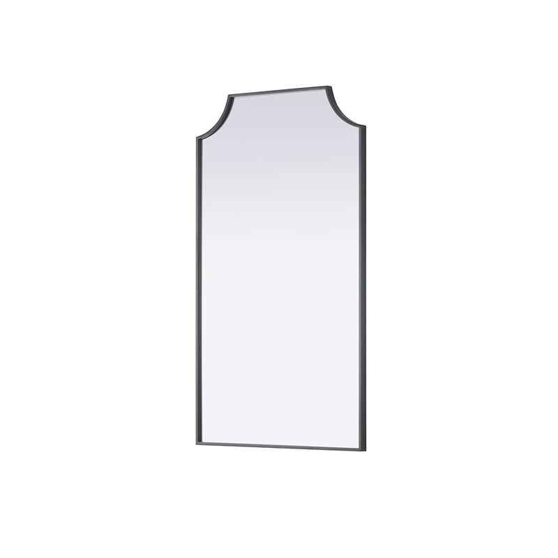 Elegant Kitchen and Bath Notched Metal Mirror 24X42