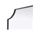 Elegant Kitchen and Bath Notched Metal Mirror 24X42