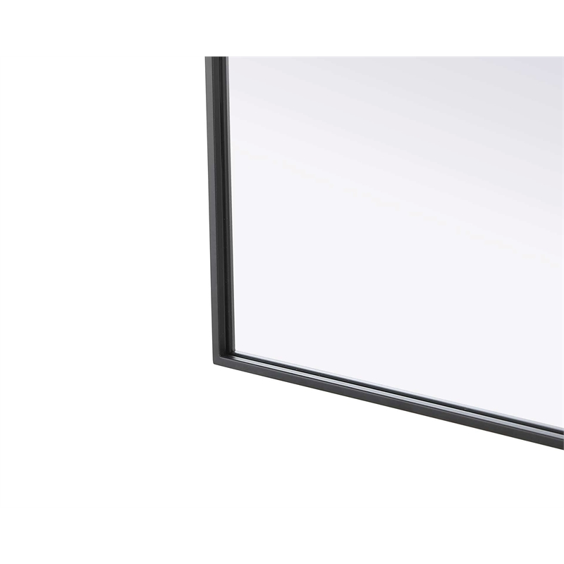 Elegant Kitchen and Bath Notched Metal Mirror 24X42