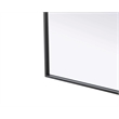 Elegant Kitchen and Bath Notched Metal Mirror 24X42