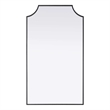 Elegant Kitchen and Bath Notched Metal Mirror 24X42
