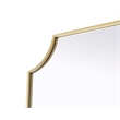 Elegant Kitchen and Bath Notched Metal Mirror 24X42