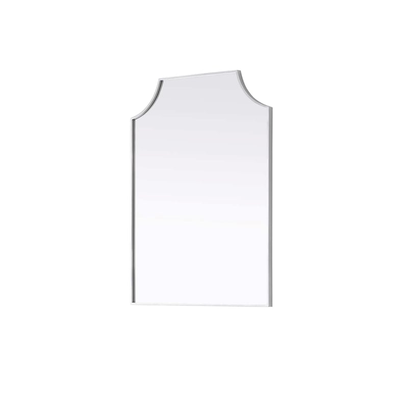 Elegant Kitchen and Bath Notched Metal Mirror 24X42
