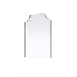 Elegant Kitchen and Bath Notched Metal Mirror 24X42